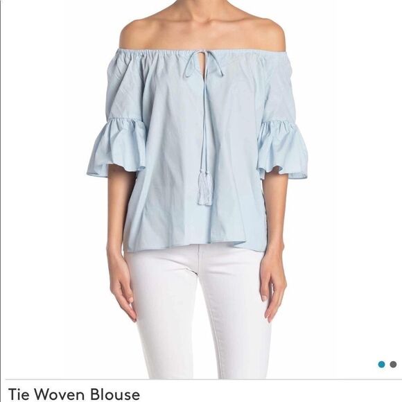 Vertigo Boho Blouse Off Shoulder Tasseled String Closure……… - Picture 6 of 7